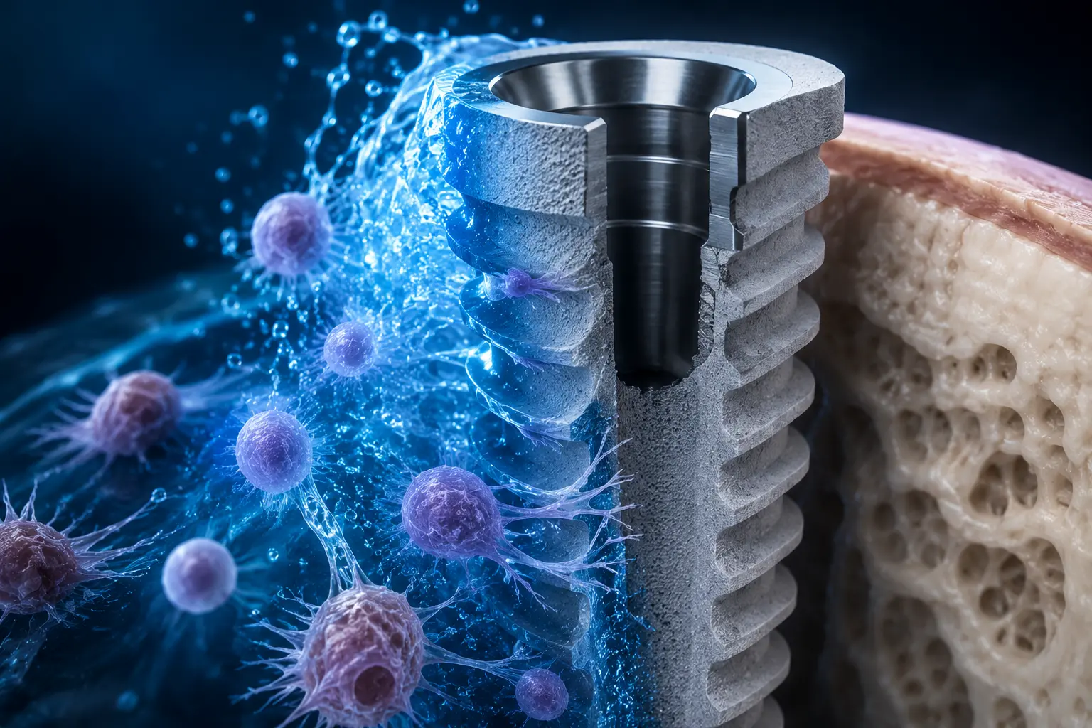 Un enfoque diferente en la tecnología de superficie de los implantes